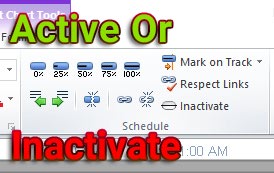فعال و غیر فعال کردن اثر فعالیت بر برنامه زمان بندی1