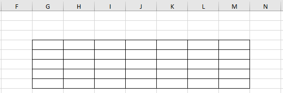 All Border in Excel