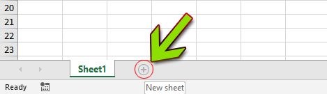 Create new sheet by Click New Bottom