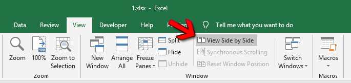 View Slide By Slide in Excel