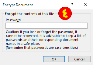 Encrypt Document in Excel