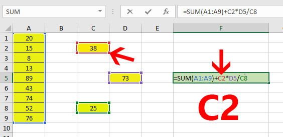 کاربرد کلید F9 در Excel