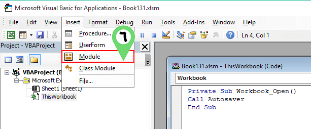 Insert Module in Vba Excel