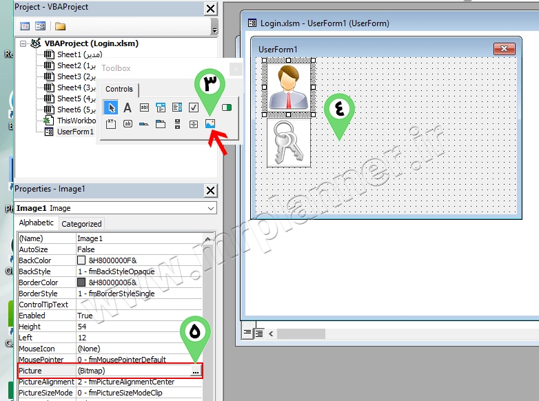 insert image object in userform on excel