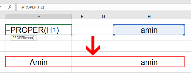 Proper Function in Excel