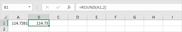 Round function with two decimal places