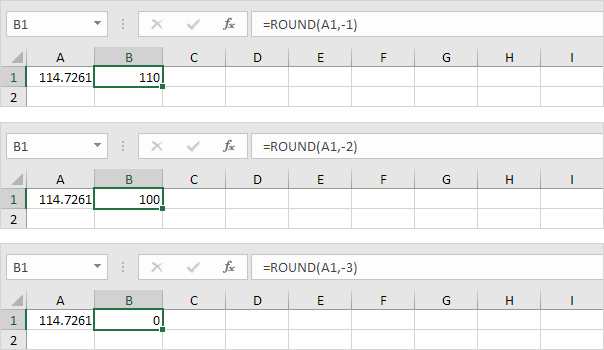 Round nearest in Excel