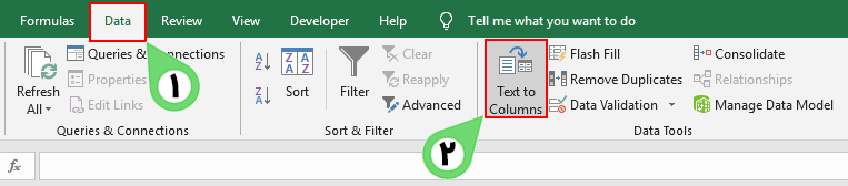 Text to Columns in Excel
