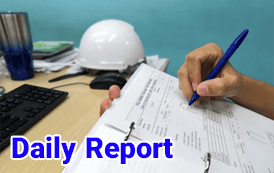 گزارش روزانه کارگاه