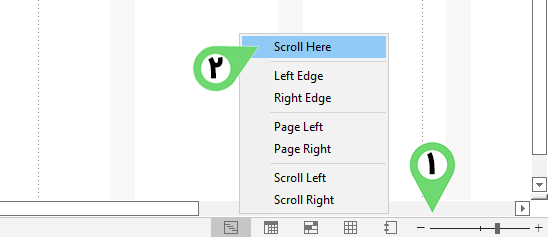 Scroll Here in microsoft Project
