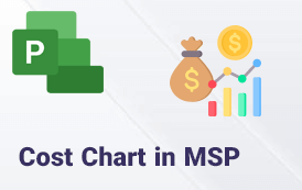 نمودار هزینه پروژه درMSP