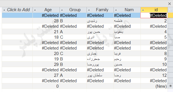 Deleted Record From Access Table By Query Delete